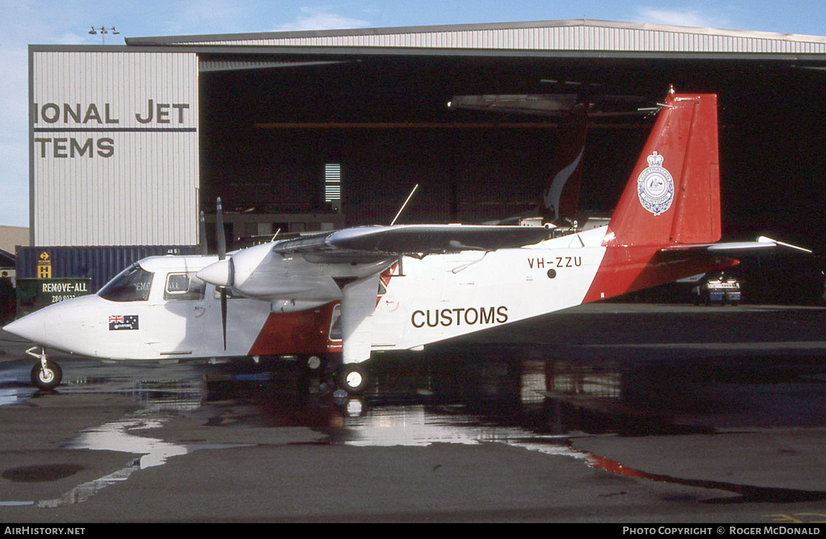 Aircraft Photo of VH-ZZU | Britten-Norman BN-2B-20 Islander | Australian Customs | AirHistory.net #120360