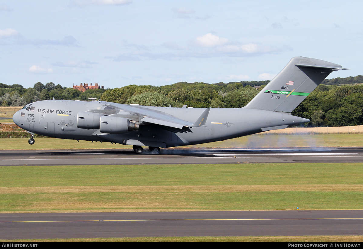 Aircraft Photo of 02-1105 / 21105 | Boeing C-17A Globemaster III | USA - Air Force | AirHistory.net #120407