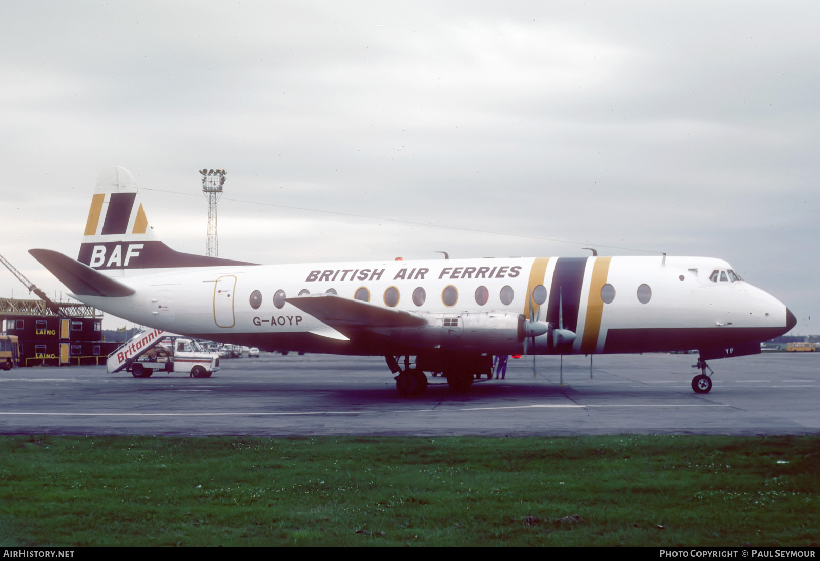 Aircraft Photo of G-AOYP | Vickers 806 Viscount | British Air Ferries - BAF | AirHistory.net #120445