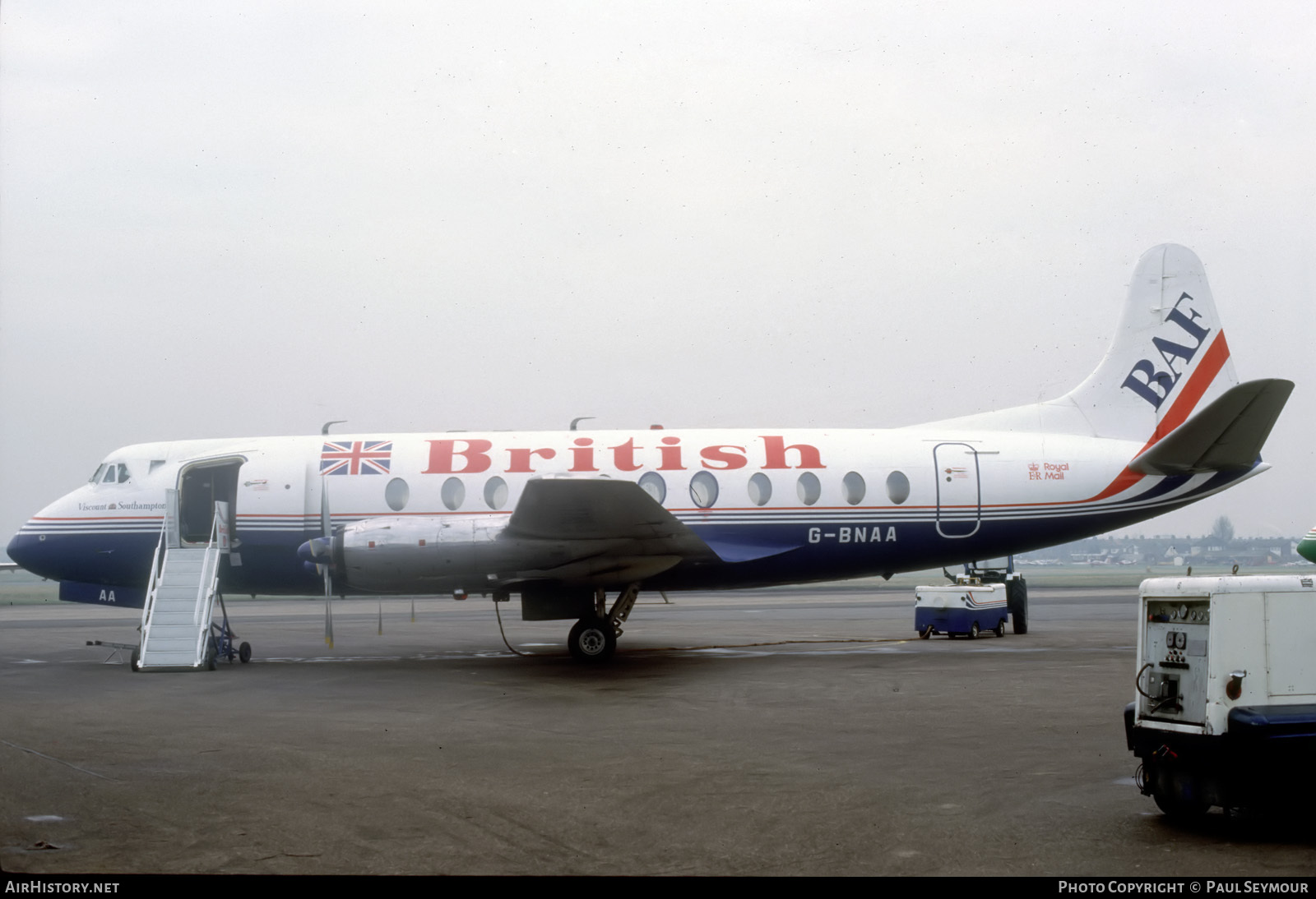 Aircraft Photo of G-BNAA | Vickers 806 Viscount | British Air Ferries - BAF | AirHistory.net #120446