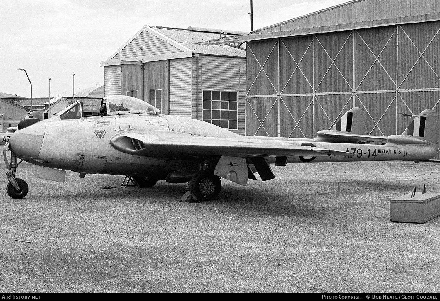 Aircraft Photo of A79-14 | De Havilland D.H. 100 Vampire F30 | Australia - Air Force | AirHistory.net #120515