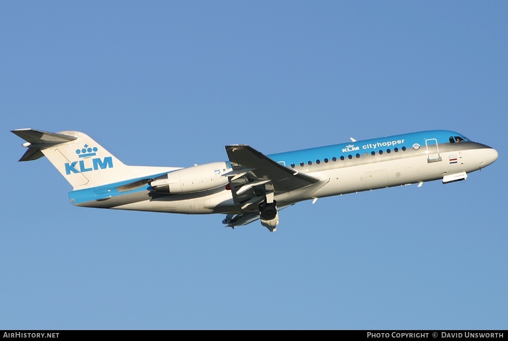 Aircraft Photo of PH-JCH | Fokker 70 (F28-0070) | KLM Cityhopper | AirHistory.net #120528