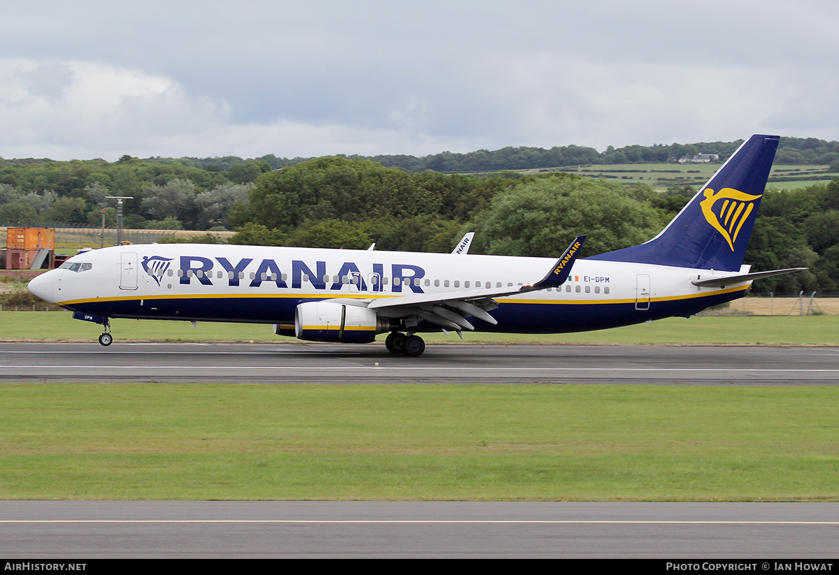 Aircraft Photo of EI-DPM | Boeing 737-8AS | Ryanair | AirHistory.net #120555