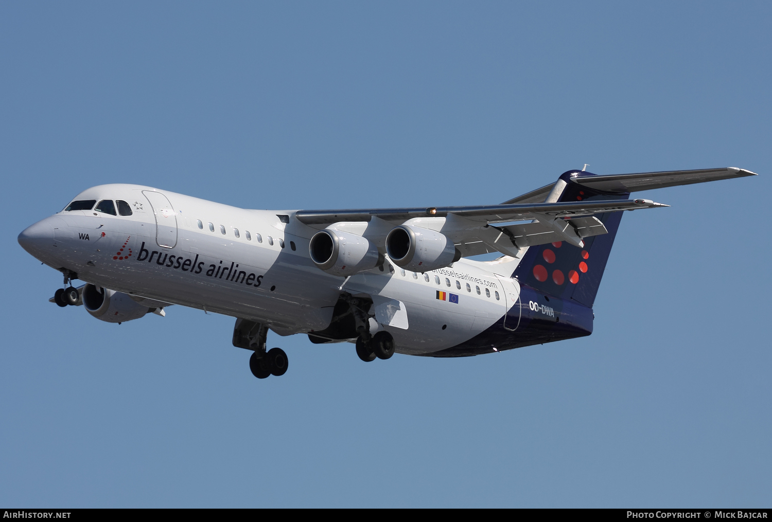 Aircraft Photo of OO-DWA | British Aerospace Avro 146-RJ100 | Brussels Airlines | AirHistory.net #120616