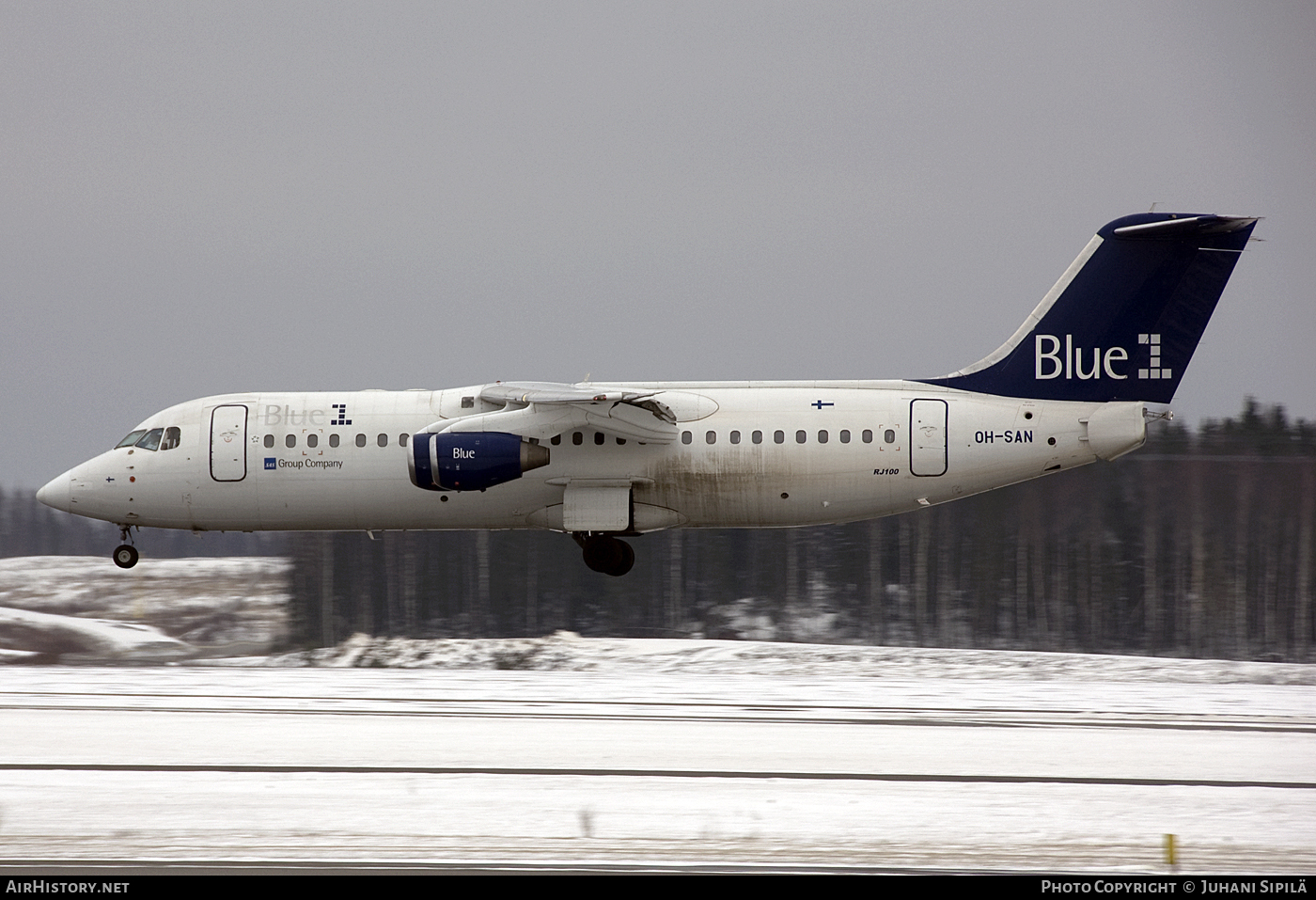 Aircraft Photo of OH-SAN | BAE Systems Avro 146-RJ100 | Blue1 | AirHistory.net #120626