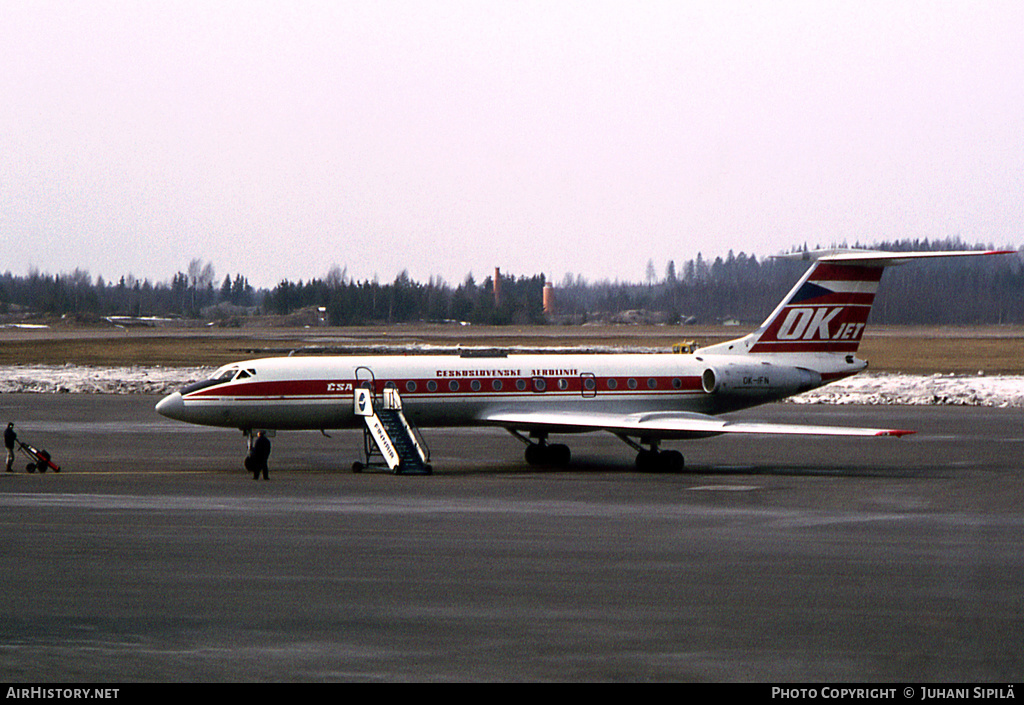 Aircraft Photo of OK-IFN | Tupolev Tu-134A | ČSA - Československé Aerolinie - Czechoslovak Airlines | AirHistory.net #120724