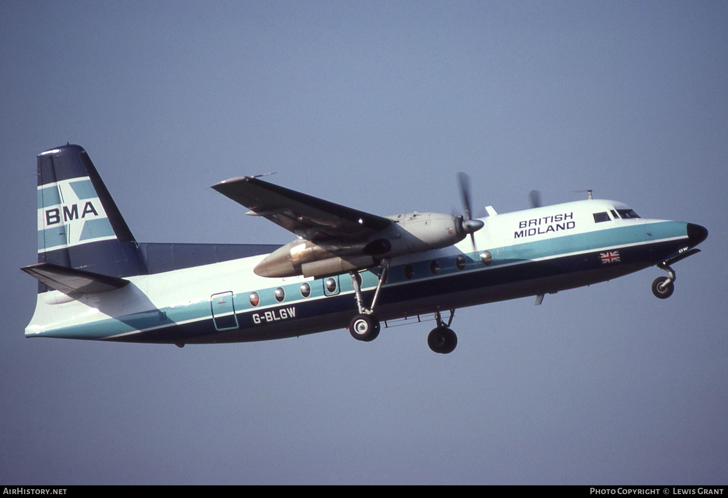 Aircraft Photo of G-BLGW | Fokker F27-200 Friendship | British Midland Airways - BMA | AirHistory.net #120880