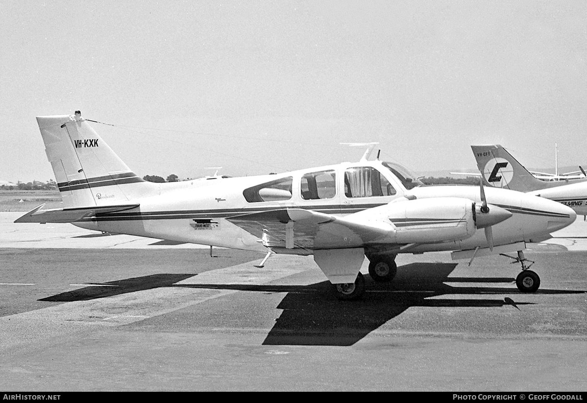 Aircraft Photo of VH-KXK | Beech C55 Baron (95-C55) | Trans West Air Charter | AirHistory.net #120905