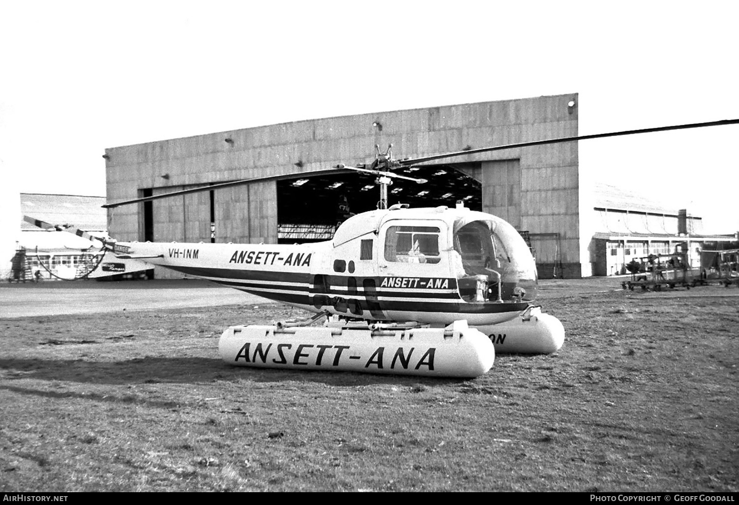 Aircraft Photo of VH-INM | Bell 47J-2 Ranger | Ansett - ANA | AirHistory.net #120906