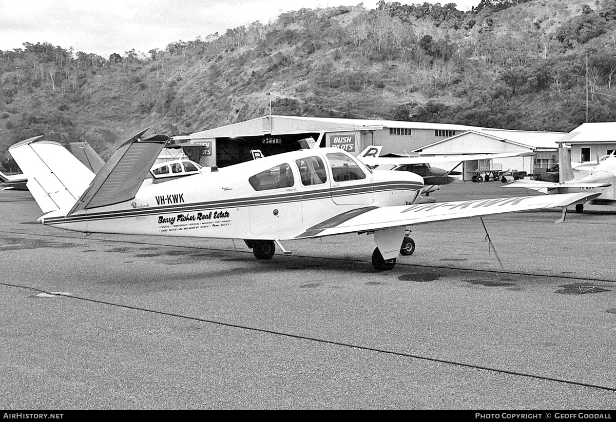 Aircraft Photo of VH-KWK | Beech V35 Bonanza | Barry Fisher Real Estate | AirHistory.net #120914