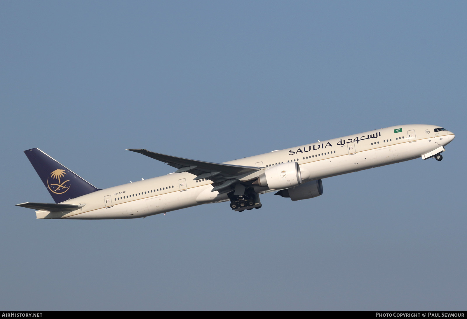 Aircraft Photo of HZ-AK40 | Boeing 777-300/ER | Saudia - Saudi Arabian Airlines | AirHistory.net #120990