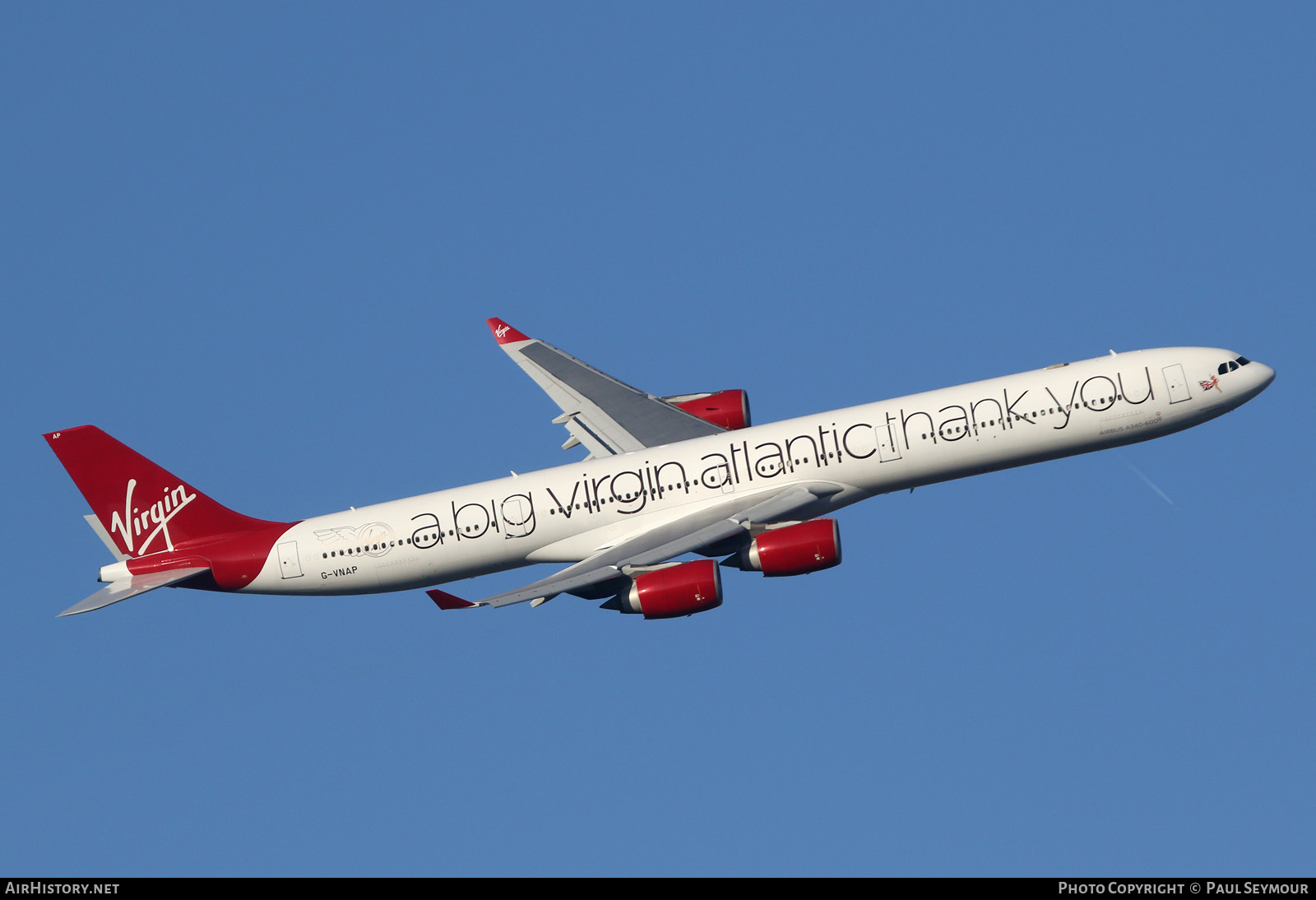 Aircraft Photo of G-VNAP | Airbus A340-642 | Virgin Atlantic Airways | AirHistory.net #120993