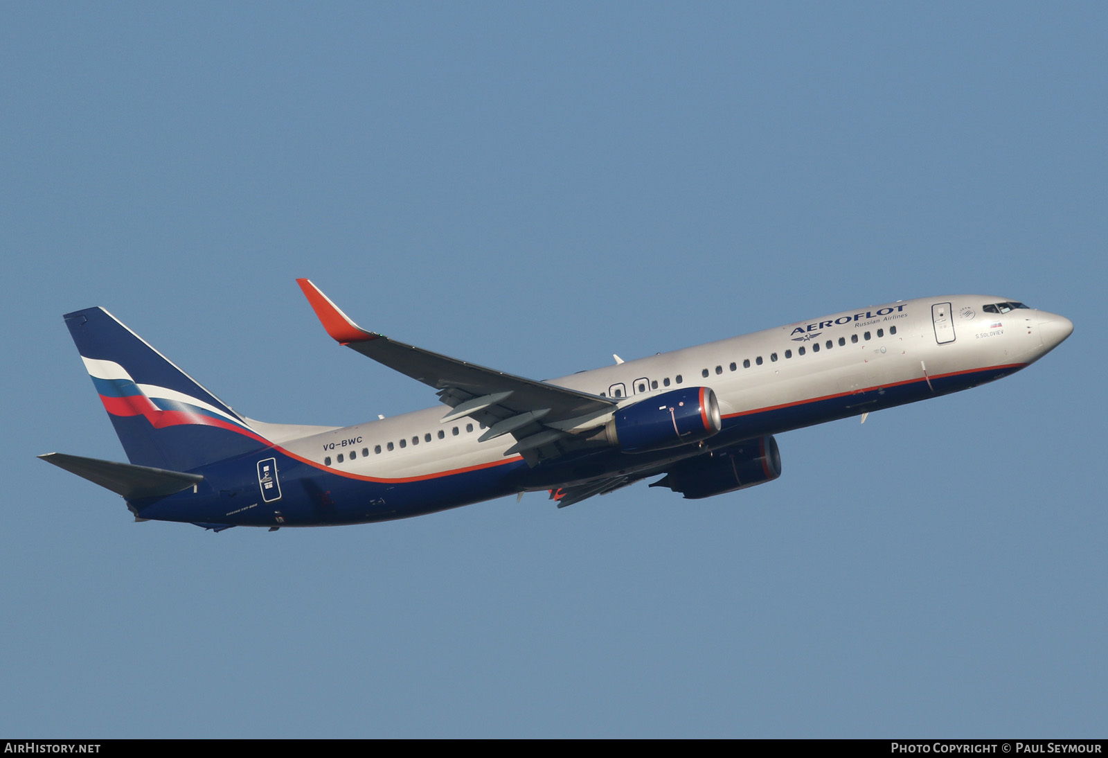 Aircraft Photo of VQ-BWC | Boeing 737-8LJ | Aeroflot - Russian Airlines | AirHistory.net #121001