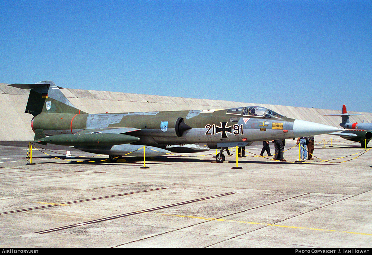 Aircraft Photo of 2191 | Lockheed F-104G Starfighter | Germany - Air Force | AirHistory.net #121015