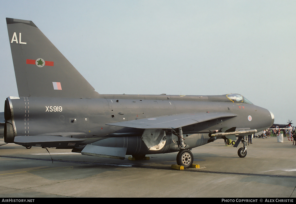 Aircraft Photo of XS919 | English Electric Lightning F6 | UK - Air Force | AirHistory.net #121050