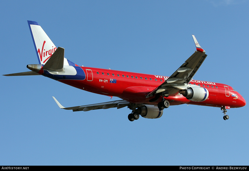 Aircraft Photo of VH-ZPI | Embraer 190AR (ERJ-190-100IGW) | Virgin Blue Airlines | AirHistory.net #121060