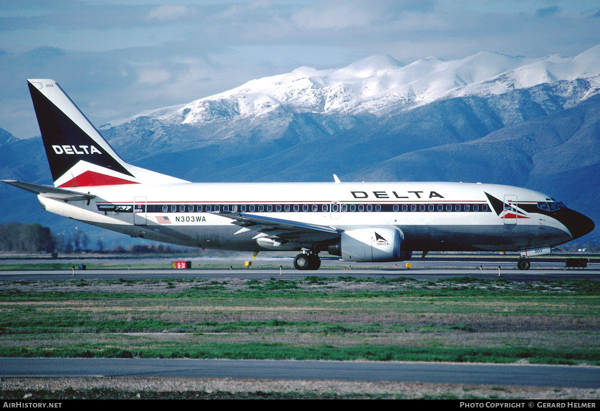 Aircraft Photo of N303WA | Boeing 737-347 | Delta Air Lines | AirHistory.net #121091