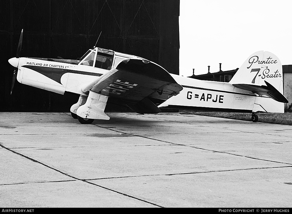 Aircraft Photo of G-APJE | Percival P.40 Prentice T1 | Maitland Air Charters | AirHistory.net #121111