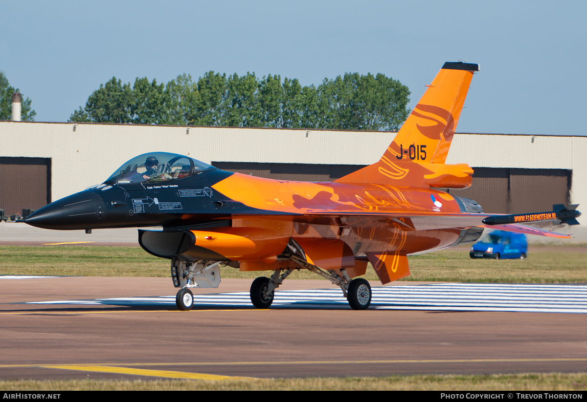 Aircraft Photo of J-015 | General Dynamics F-16AM Fighting Falcon | Netherlands - Air Force | AirHistory.net #121125