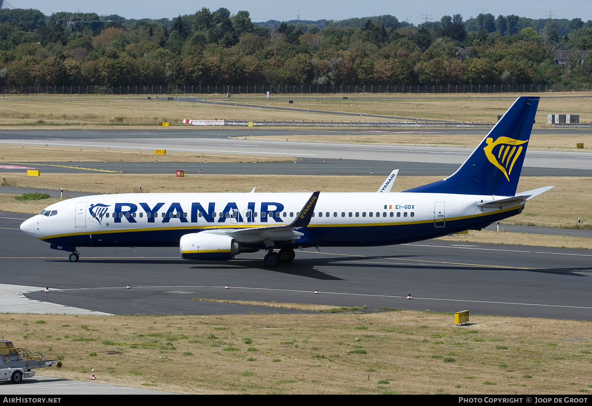 Aircraft Photo of EI-GDX | Boeing 737-800 | Ryanair | AirHistory.net #121153