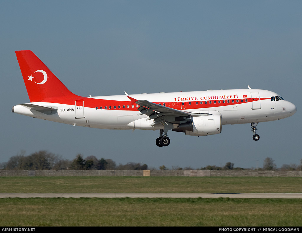Aircraft Photo of TC-ANA | Airbus ACJ319 (A319-115/CJ) | Turkey Government | AirHistory.net #121213
