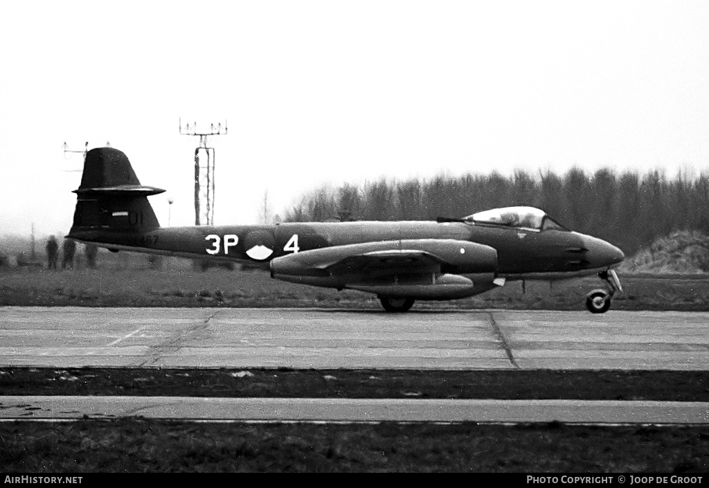 Aircraft Photo of VZ467 | Gloster Meteor F8 | UK - Air Force | Netherlands - Air Force | AirHistory.net #121222