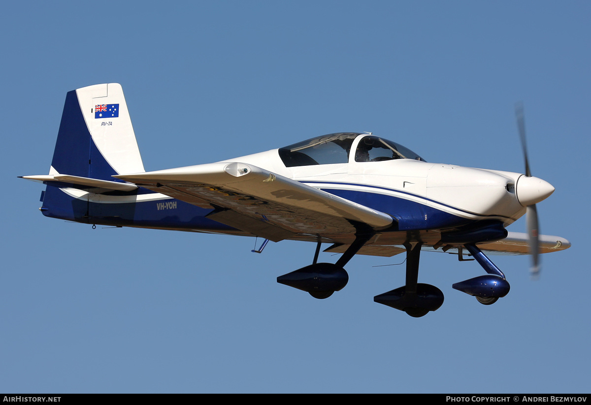 Aircraft Photo of VH-YOH | Van's RV-7A | AirHistory.net #121275