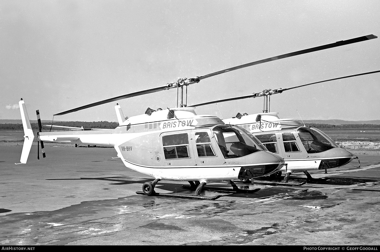 Aircraft Photo of VH-BHV | Bell AB-206A-1 JetRanger | Bristow Helicopters | AirHistory.net #121292
