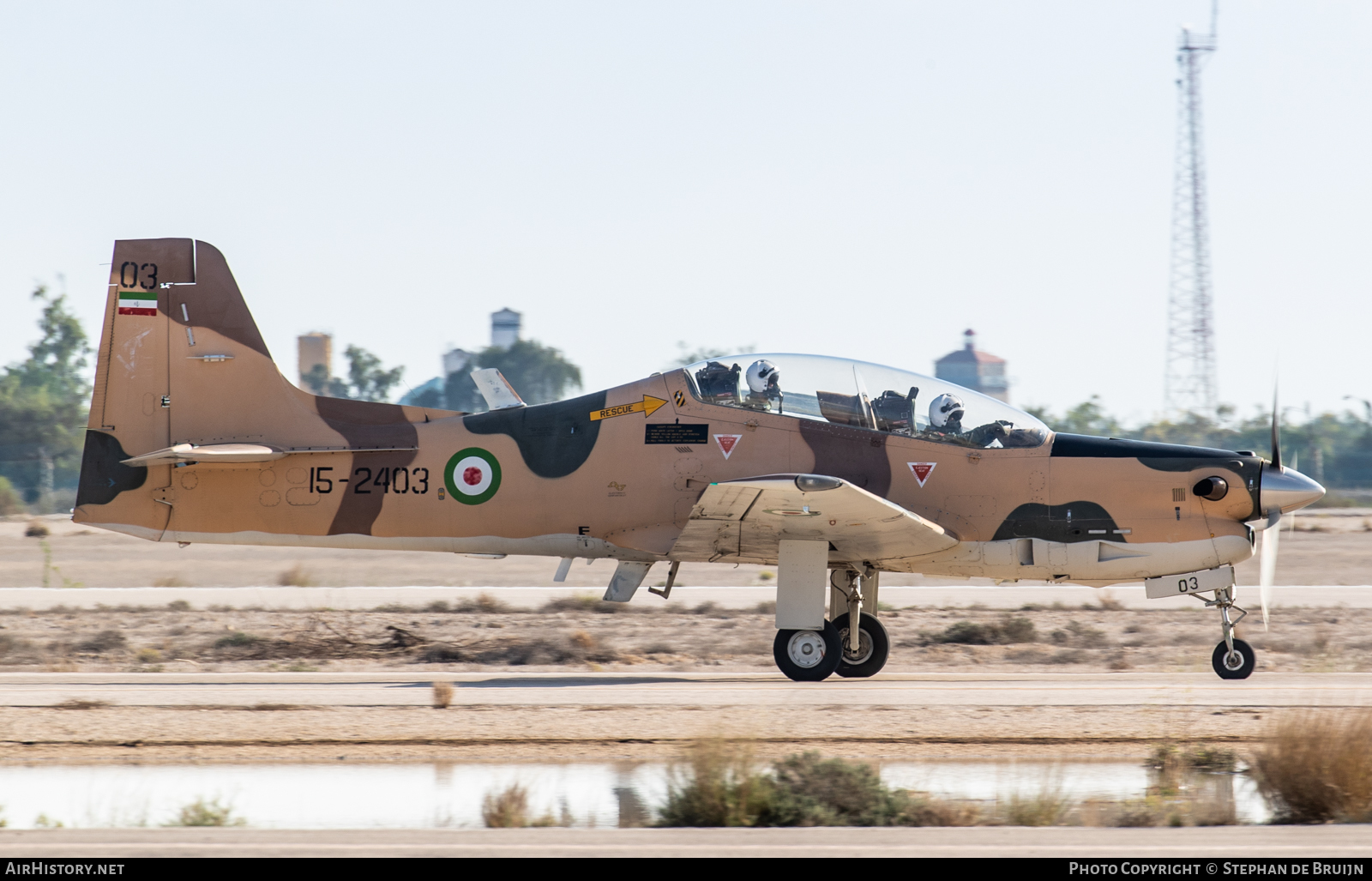Aircraft Photo of 15-2403 | Embraer EMB-312 Tucano | Iran - Revolutionary Guard Air Force | AirHistory.net #121403