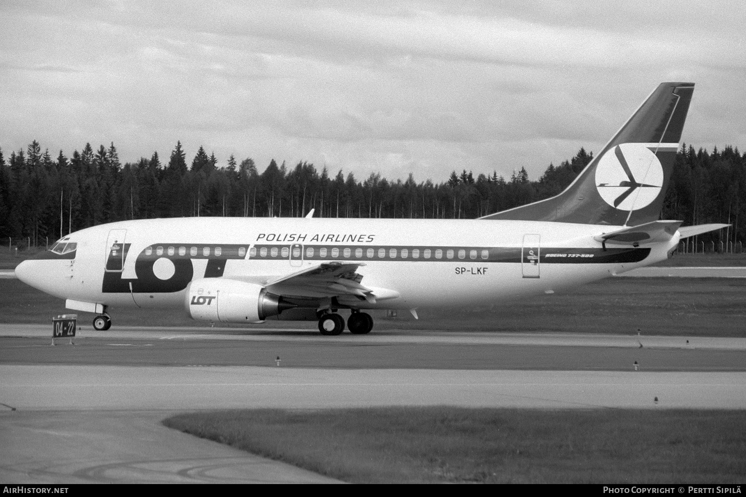 Aircraft Photo of SP-LKF | Boeing 737-55D | LOT Polish Airlines - Polskie Linie Lotnicze | AirHistory.net #121507