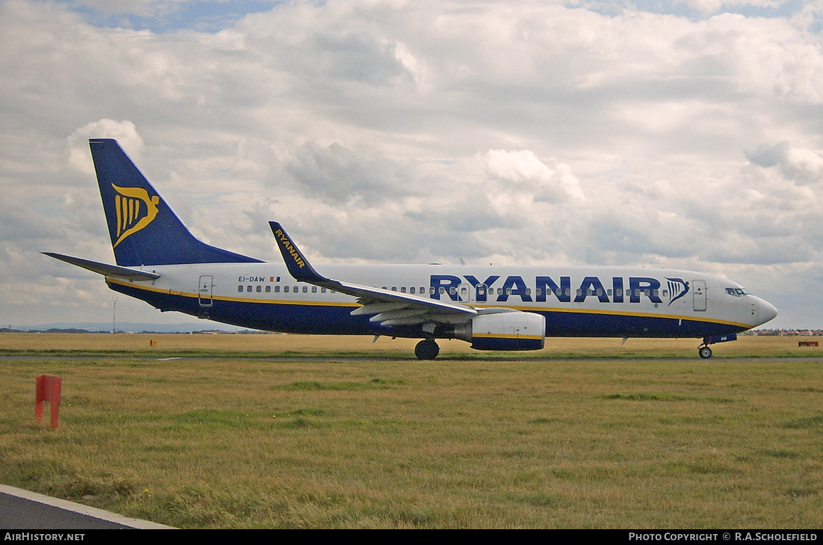 Aircraft Photo of EI-DAW | Boeing 737-8AS | Ryanair | AirHistory.net #121523