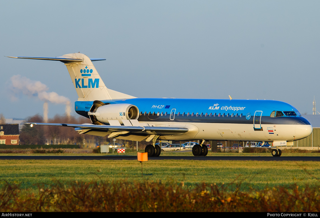 Aircraft Photo of PH-KZP | Fokker 70 (F28-0070) | KLM Cityhopper | AirHistory.net #121615