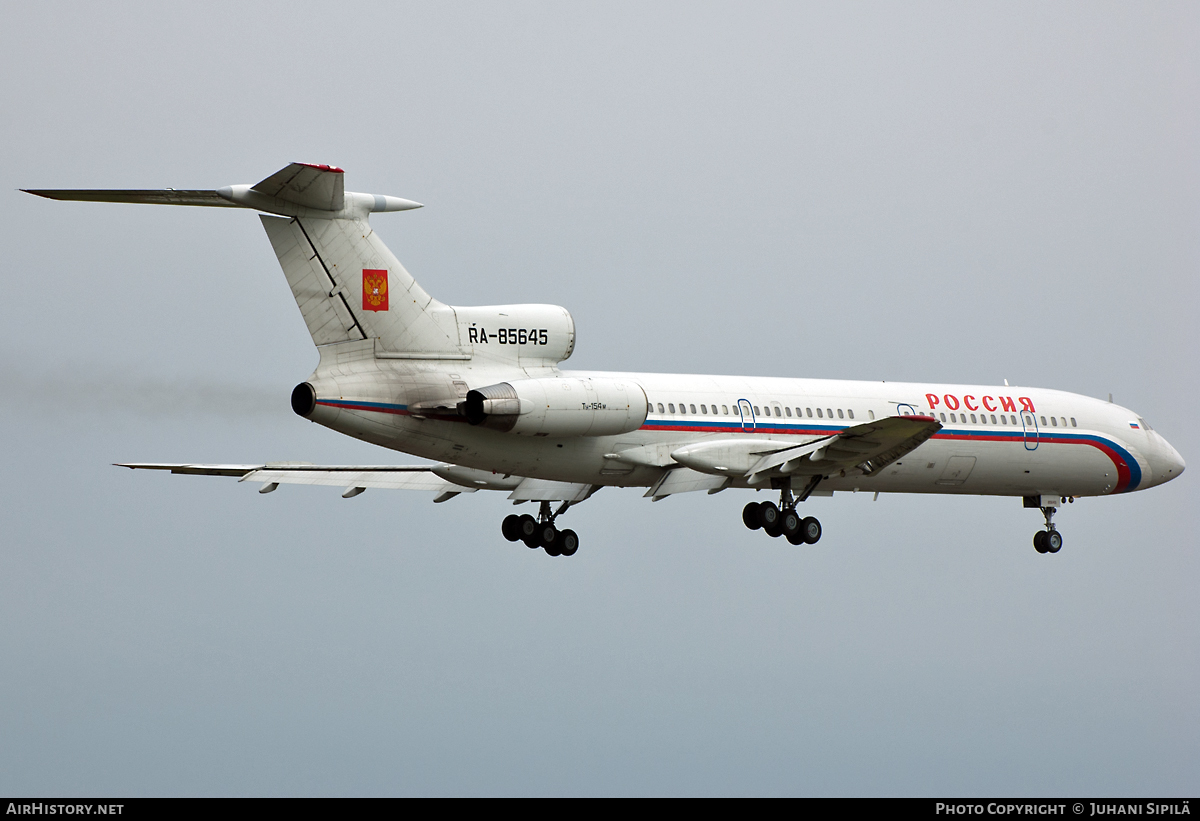 Aircraft Photo of RA-85645 | Tupolev Tu-154M | Rossiya - Special Flight Detachment | AirHistory.net #121616