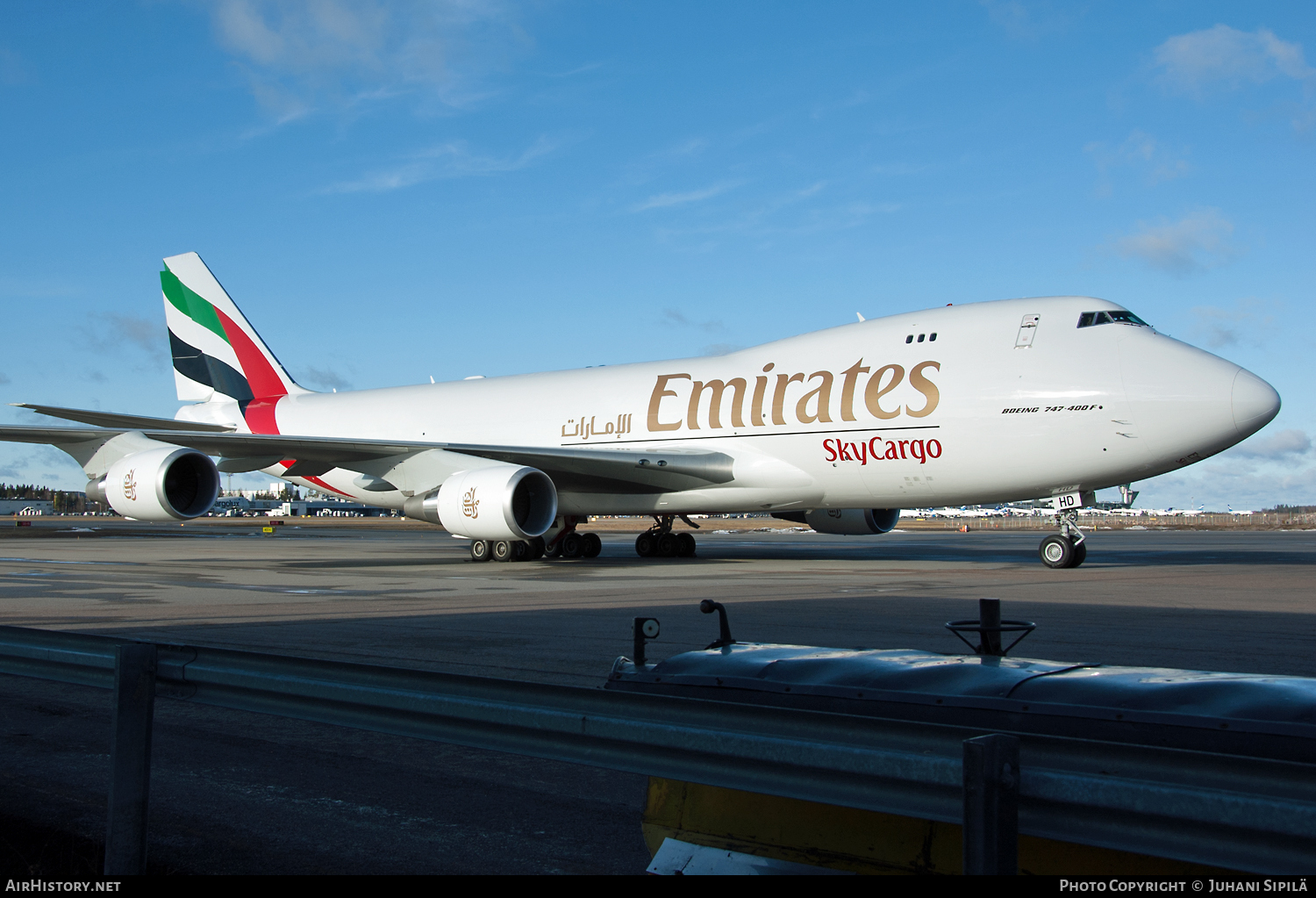 Aircraft Photo of OO-THD | Boeing 747-4HAF/ER/SCD | Emirates SkyCargo | AirHistory.net #121628