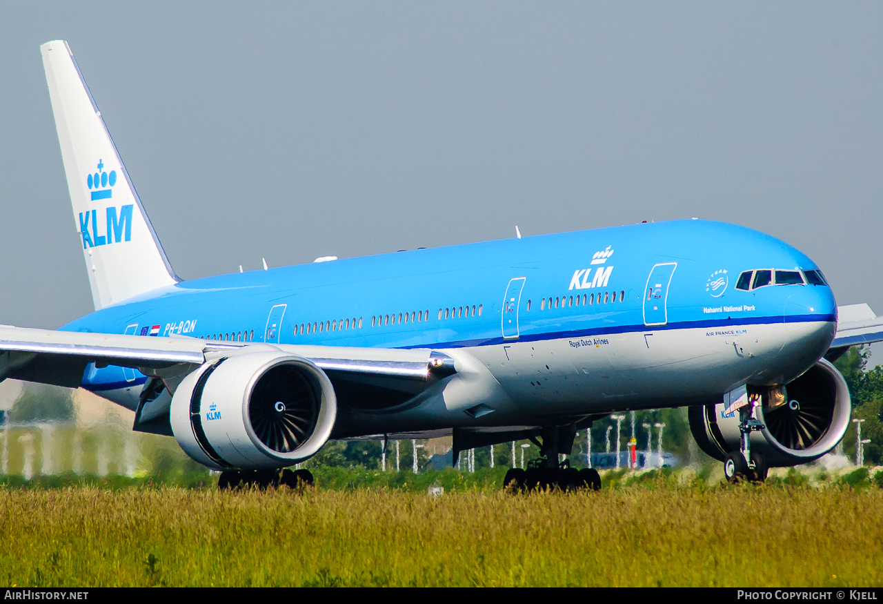 Aircraft Photo of PH-BQN | Boeing 777-206/ER | KLM - Royal Dutch Airlines | AirHistory.net #121645