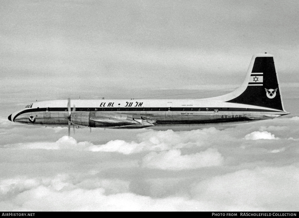 Aircraft Photo of 4X-AGB | Bristol 175 Britannia 313 | El Al Israel Airlines | AirHistory.net #121648