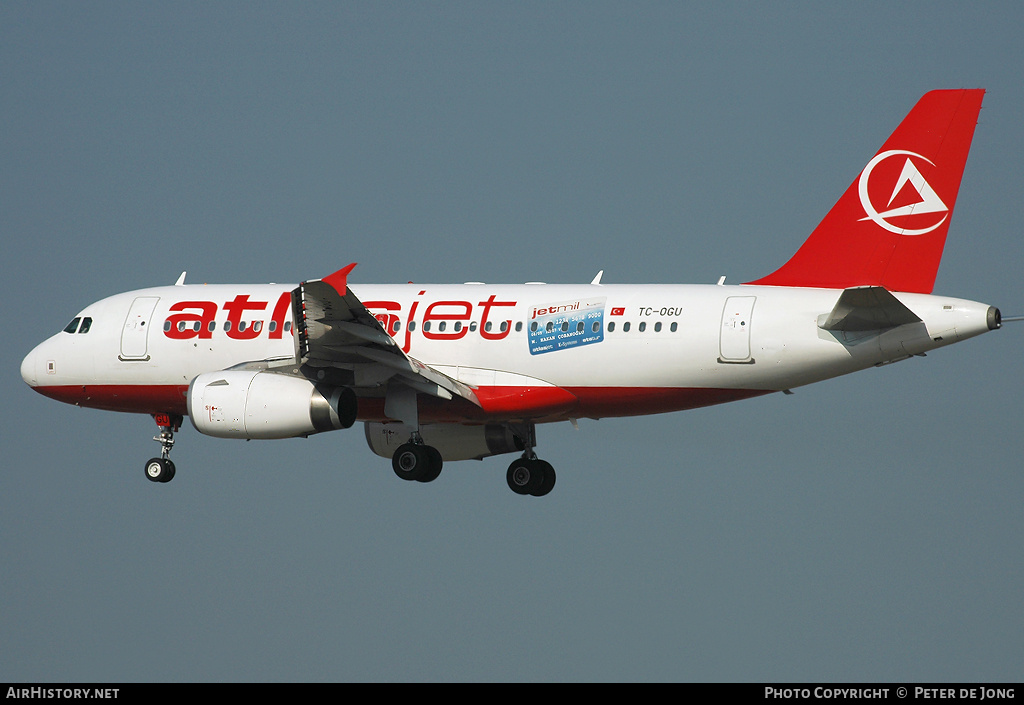 Aircraft Photo of TC-OGU | Airbus A319-132 | Atlasjet Airlines | AirHistory.net #121650