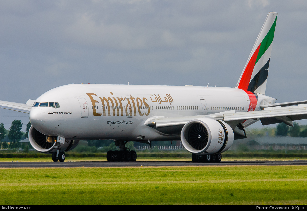 Aircraft Photo of A6-EWF | Boeing 777-21H/LR | Emirates | AirHistory.net #121673