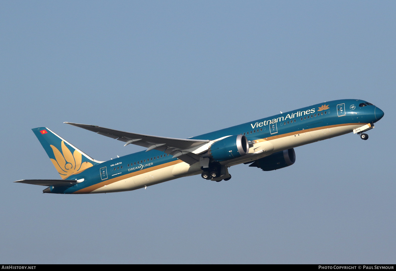 Aircraft Photo of VN-A870 | Boeing 787-9 Dreamliner | Vietnam Airlines | AirHistory.net #121695