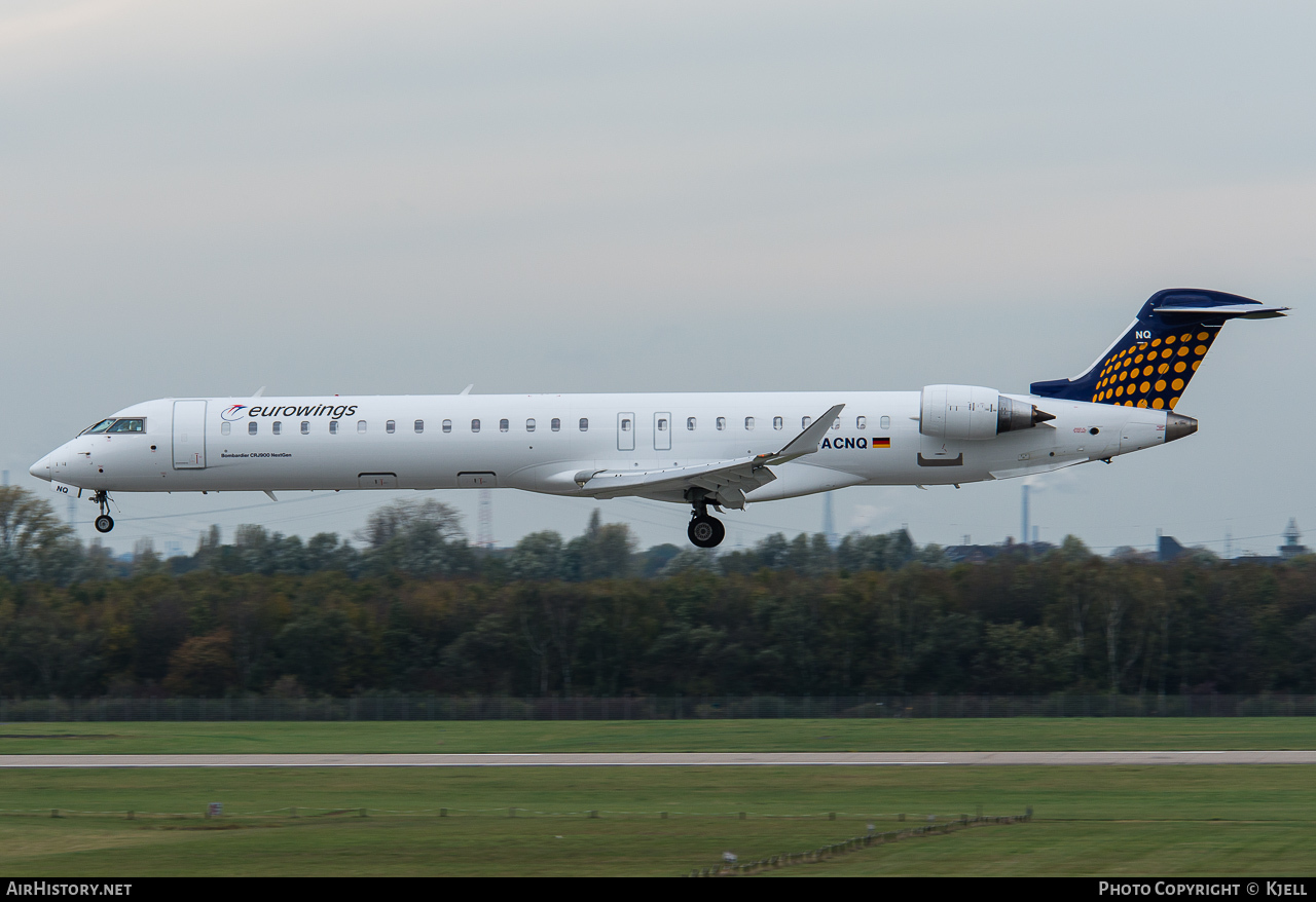 Aircraft Photo of D-ACNQ | Bombardier CRJ-900LR NG (CL-600-2D24) | Eurowings | AirHistory.net #121696