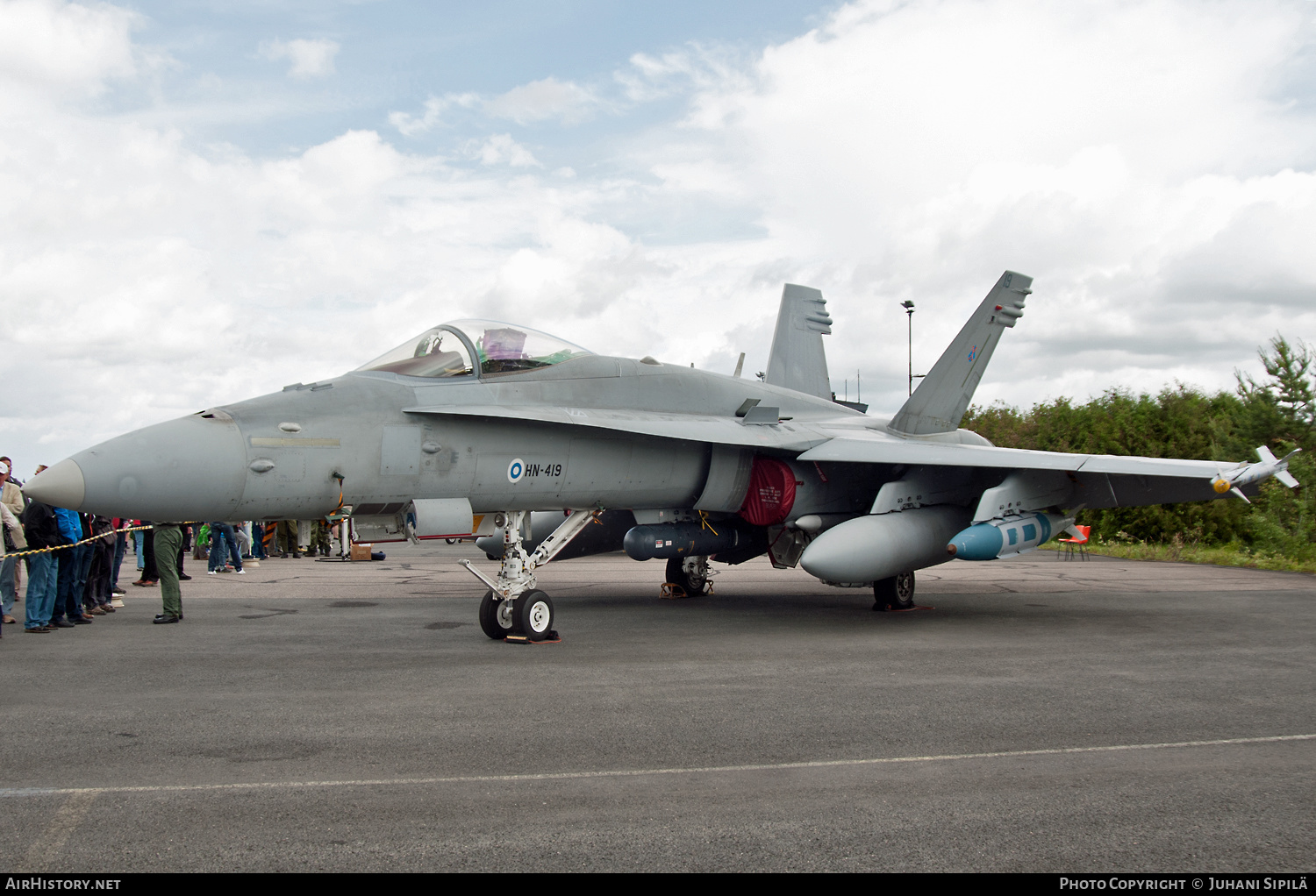 Aircraft Photo of HN-419 | McDonnell Douglas F/A-18C Hornet | Finland - Air Force | AirHistory.net #121769