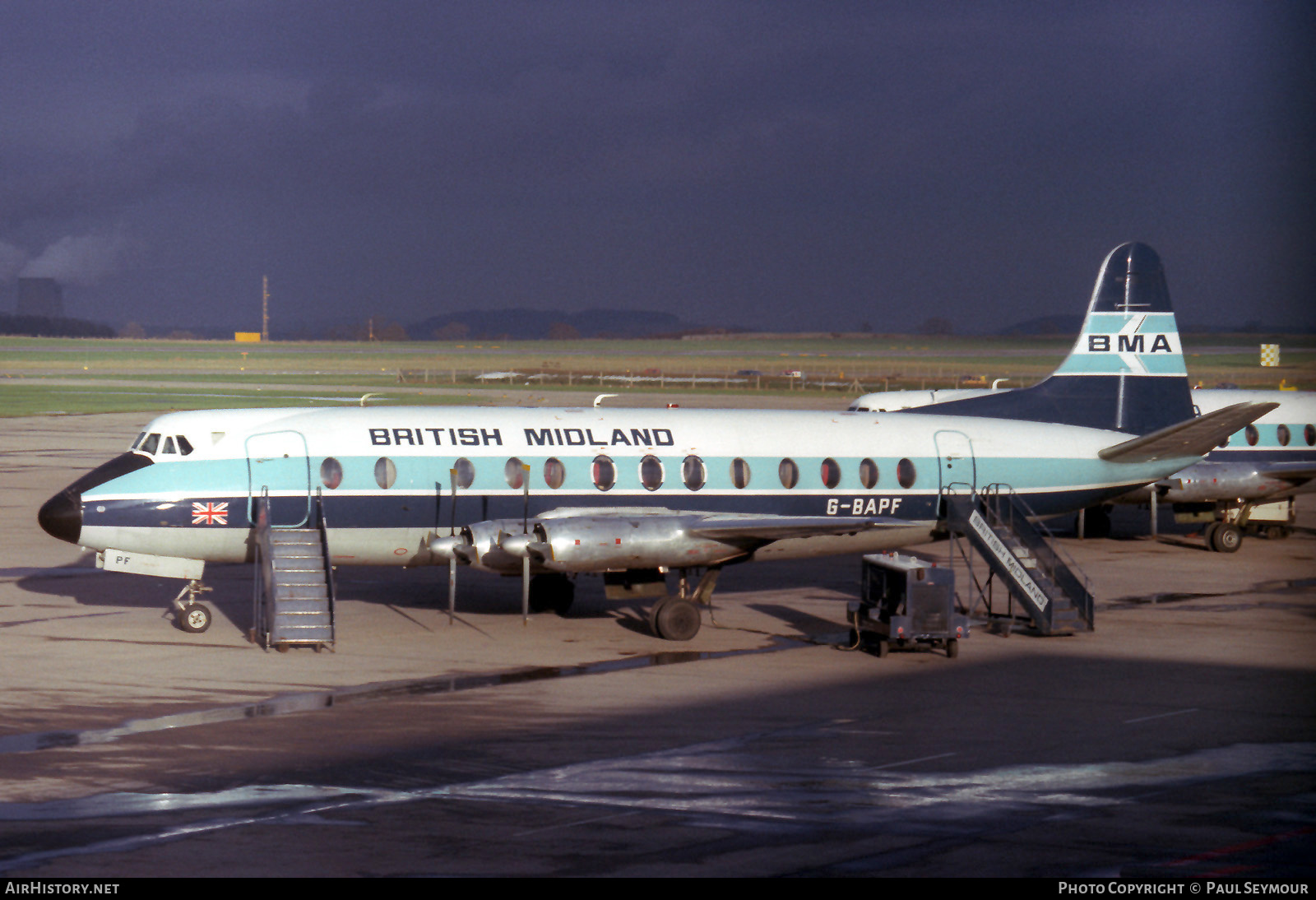 Aircraft Photo of G-BAPF | Vickers 814 Viscount | British Midland Airways - BMA | AirHistory.net #121786
