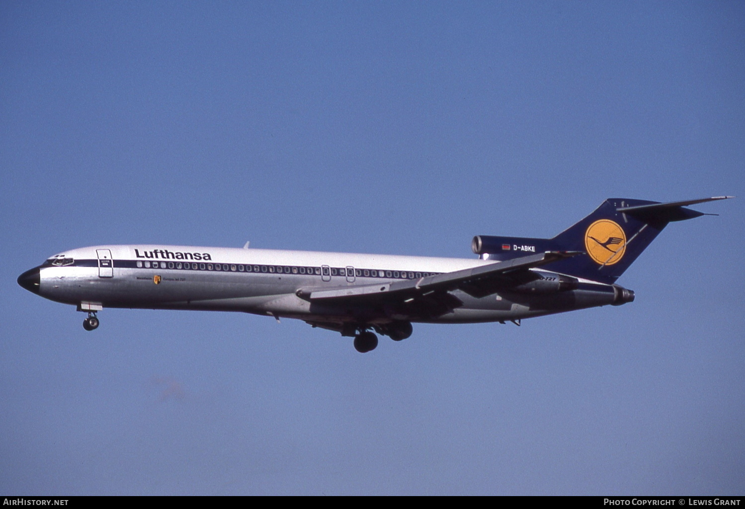 Aircraft Photo of D-ABKE | Boeing 727-230/Adv | Lufthansa | AirHistory.net #121829