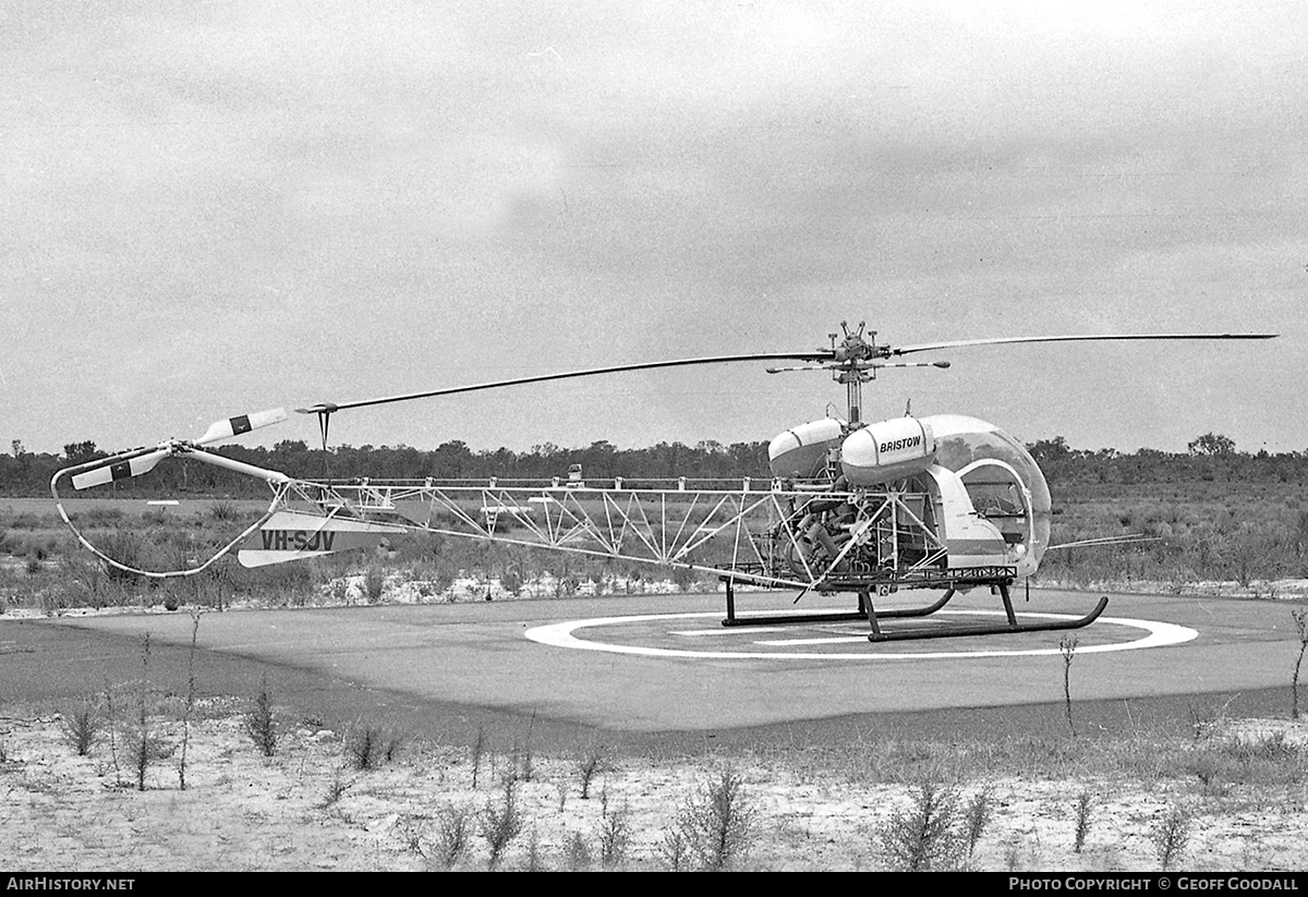 Aircraft Photo of VH-SJV | Bell 47G-3B-2 | Bristow Helicopters | AirHistory.net #121833