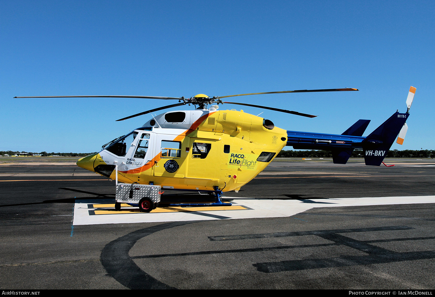 Aircraft Photo of VH-BKV | MBB-Kawasaki BK-117B-2 | RACQ LifeFlight Rescue | AirHistory.net #121846