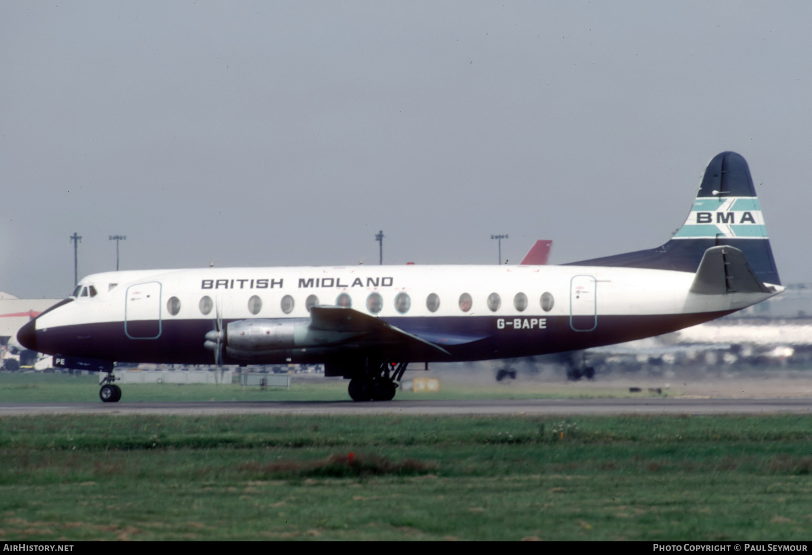 Aircraft Photo of G-BAPE | Vickers 814 Viscount | British Midland Airways - BMA | AirHistory.net #121850