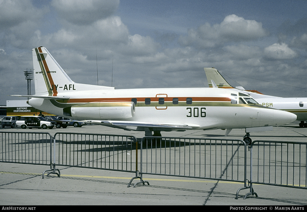 Aircraft Photo of JY-AFL | North American Rockwell NA-380 Sabreliner 80 | Arab Wings | AirHistory.net #121853