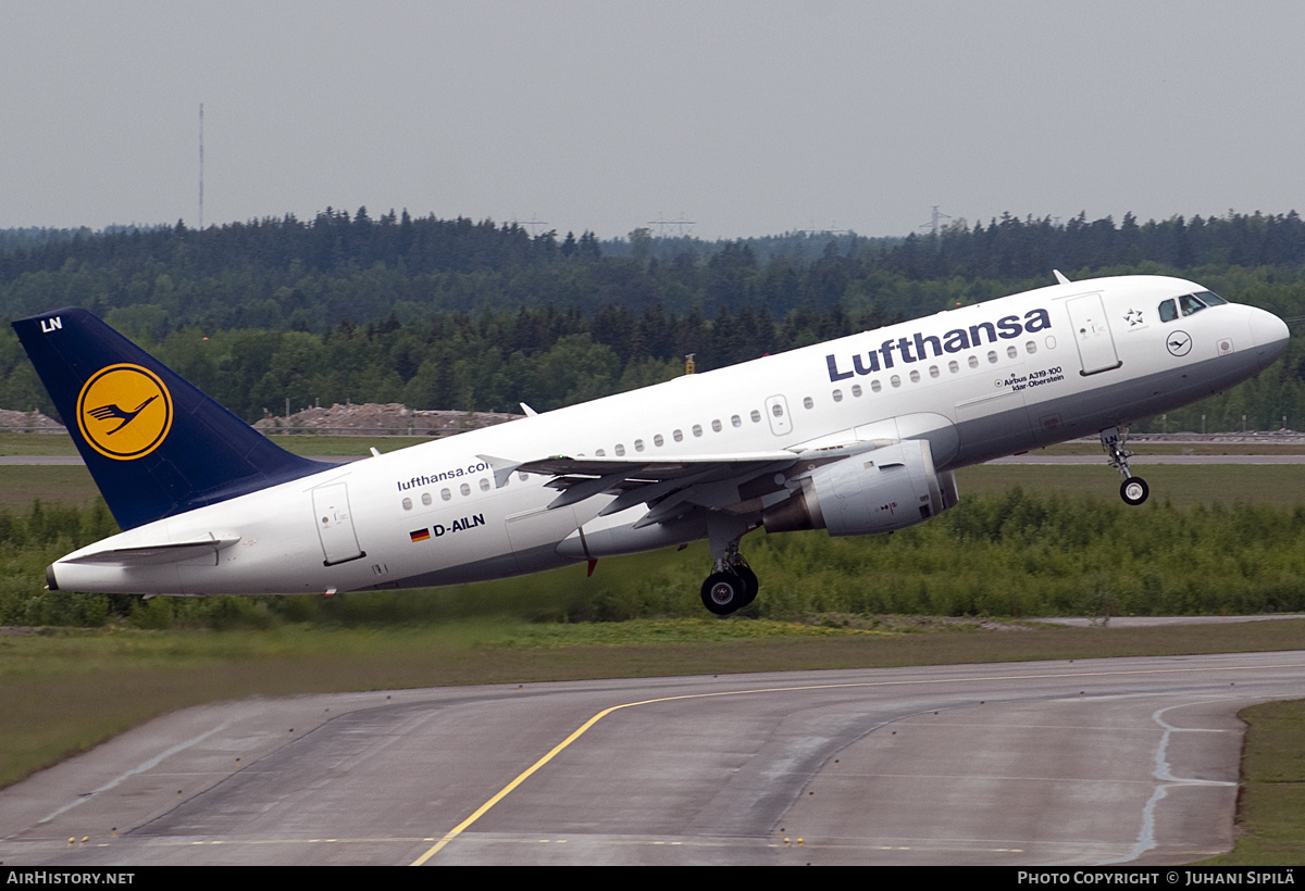 Aircraft Photo of D-AILN | Airbus A319-114 | Lufthansa | AirHistory.net #121899