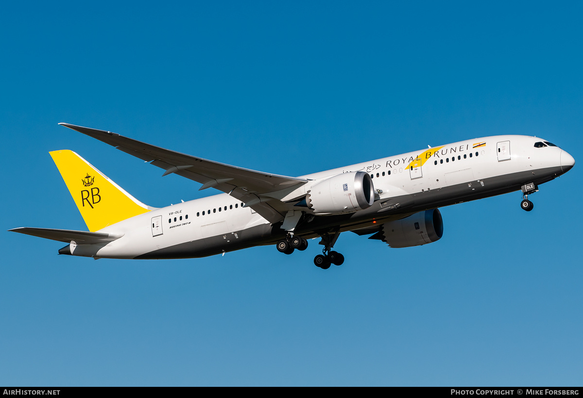 Aircraft Photo of V8-DLE | Boeing 787-8 Dreamliner | Royal Brunei Airlines | AirHistory.net #121926