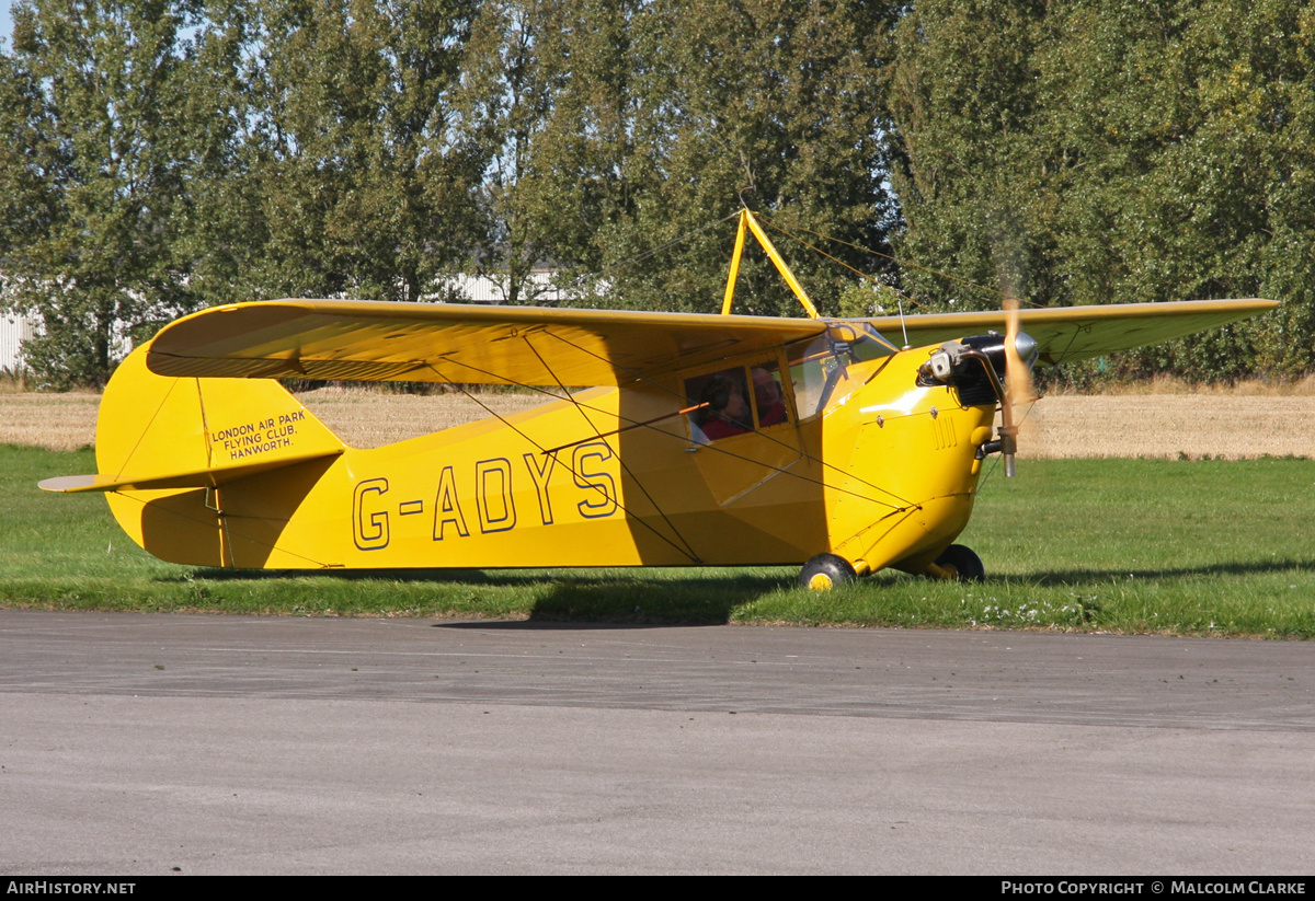 Aircraft Photo of G-ADYS | Aeronca C-3 Collegian | London Air Park Flying Club | AirHistory.net #121935